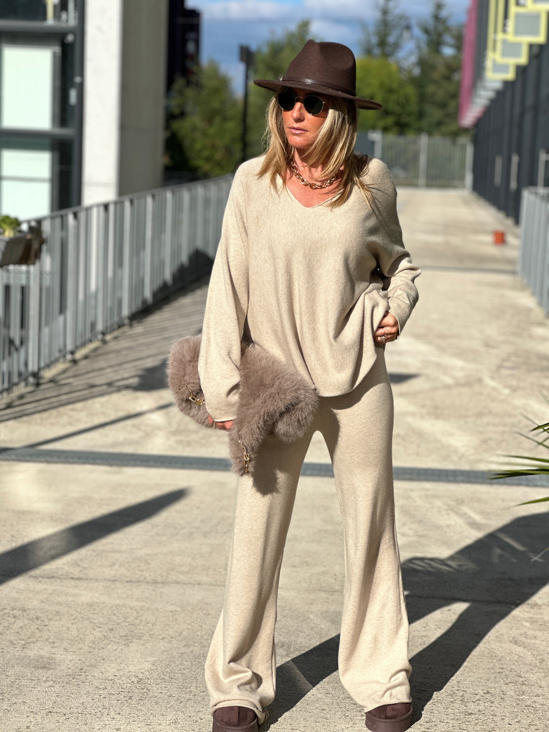 Ensemble maille Molly beige 3966