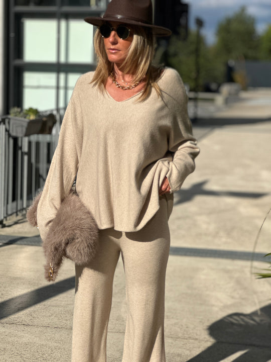 Ensemble maille Molly beige 3966
