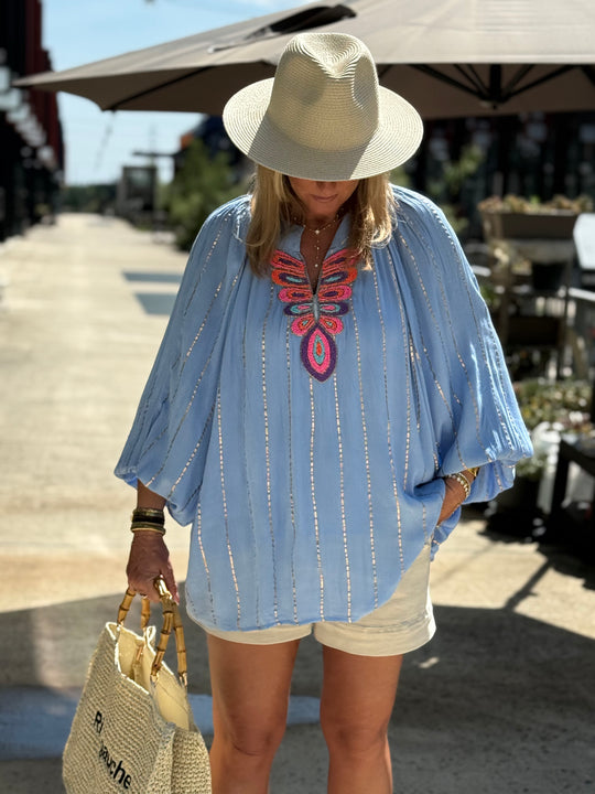 Chemise MIRNA bleu