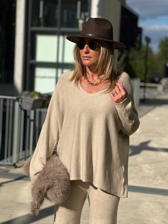 Ensemble maille Molly beige 3966