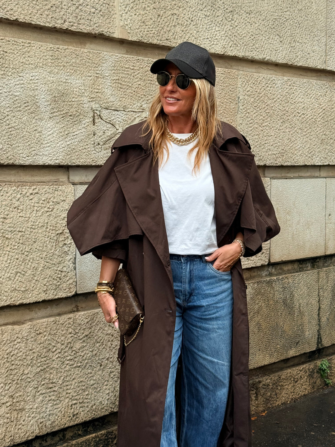 Trench maxi oversize 7046 Choco