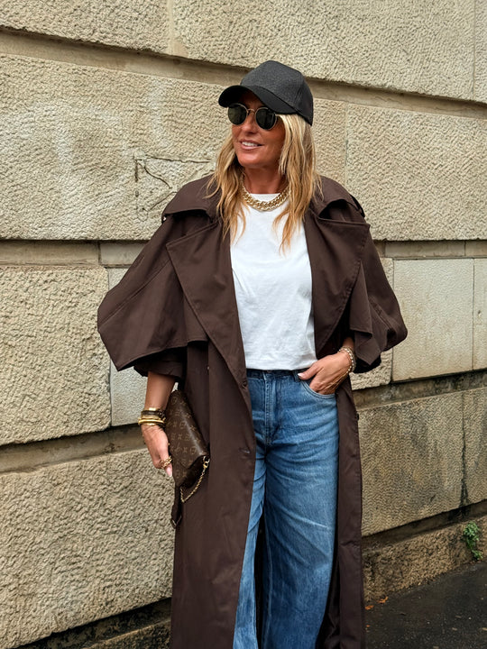Trench maxi oversize 7046 Choco