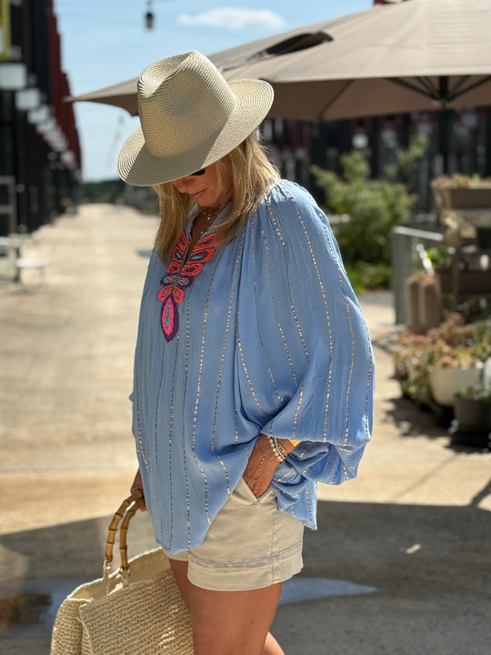 Chemise MIRNA bleu