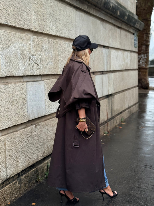 Trench maxi oversize 7046 Choco