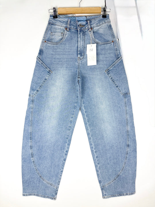 Jean ballon skater Bleu 8820