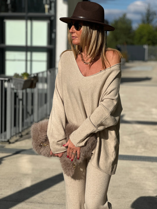 Ensemble maille Molly beige 3966