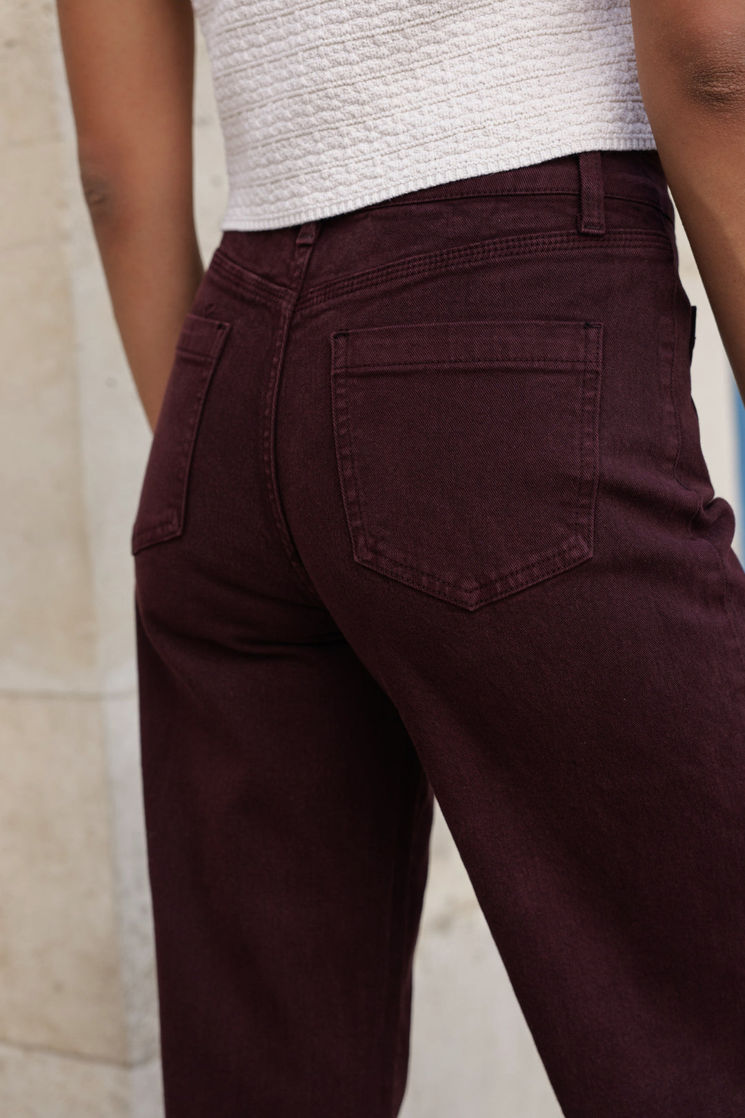 Jean 7/9 bordeaux JD435 (oraije)