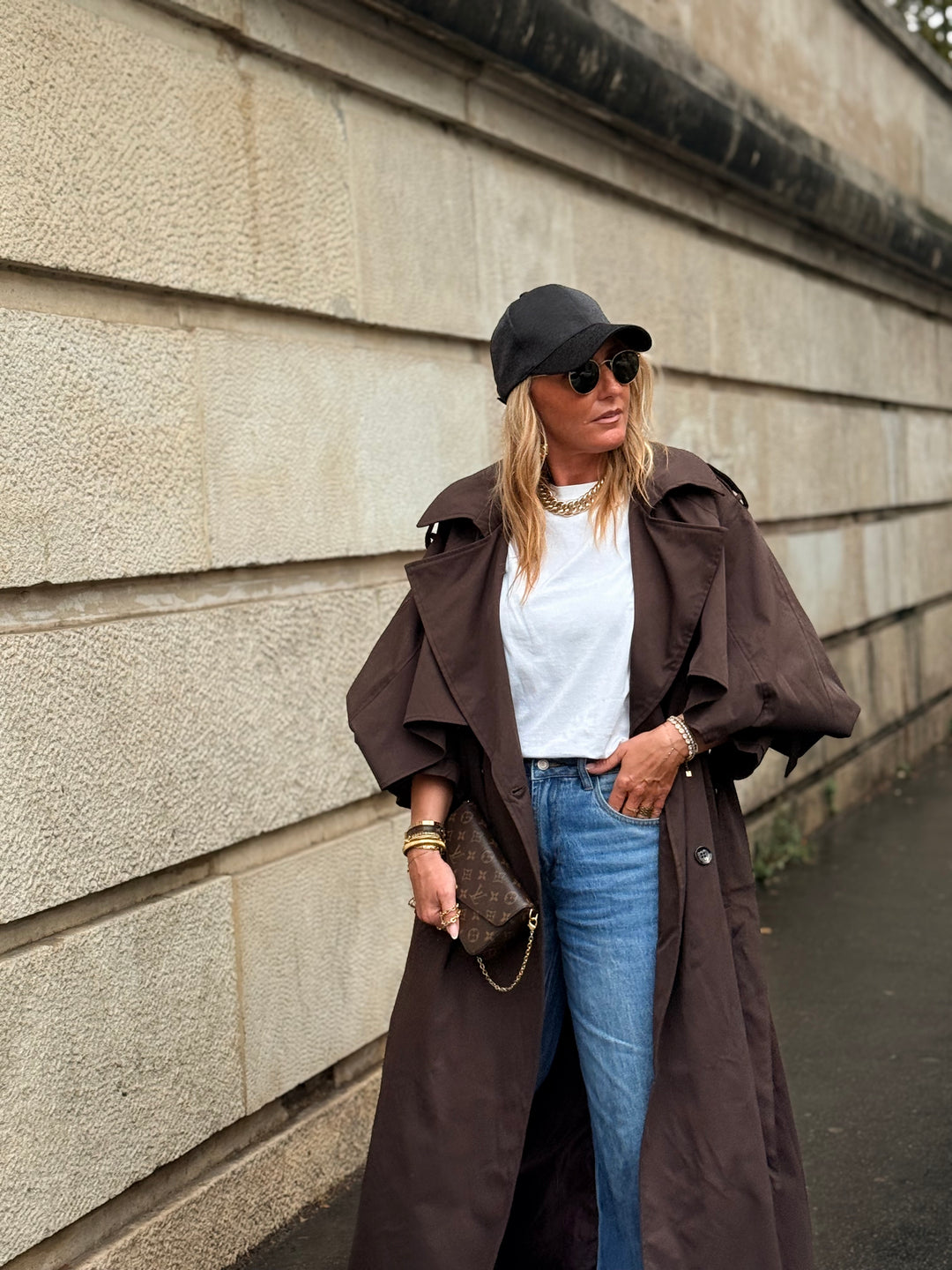 Trench maxi oversize 7046 Choco