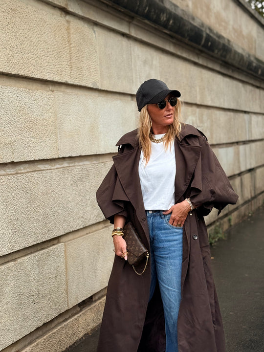 Trench maxi oversize 7046 Choco