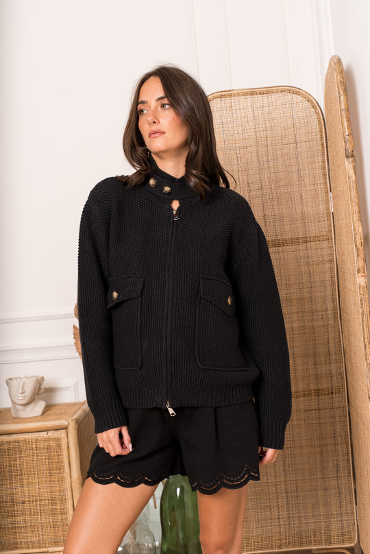 Gilet maille poches 1767