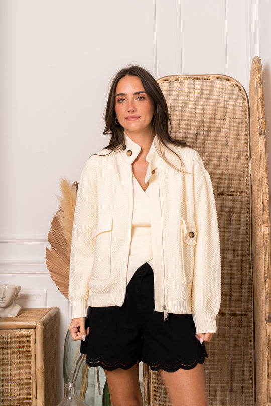 Gilet maille poches 1767