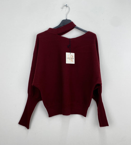 Pull col ouvert d’un côté 46284