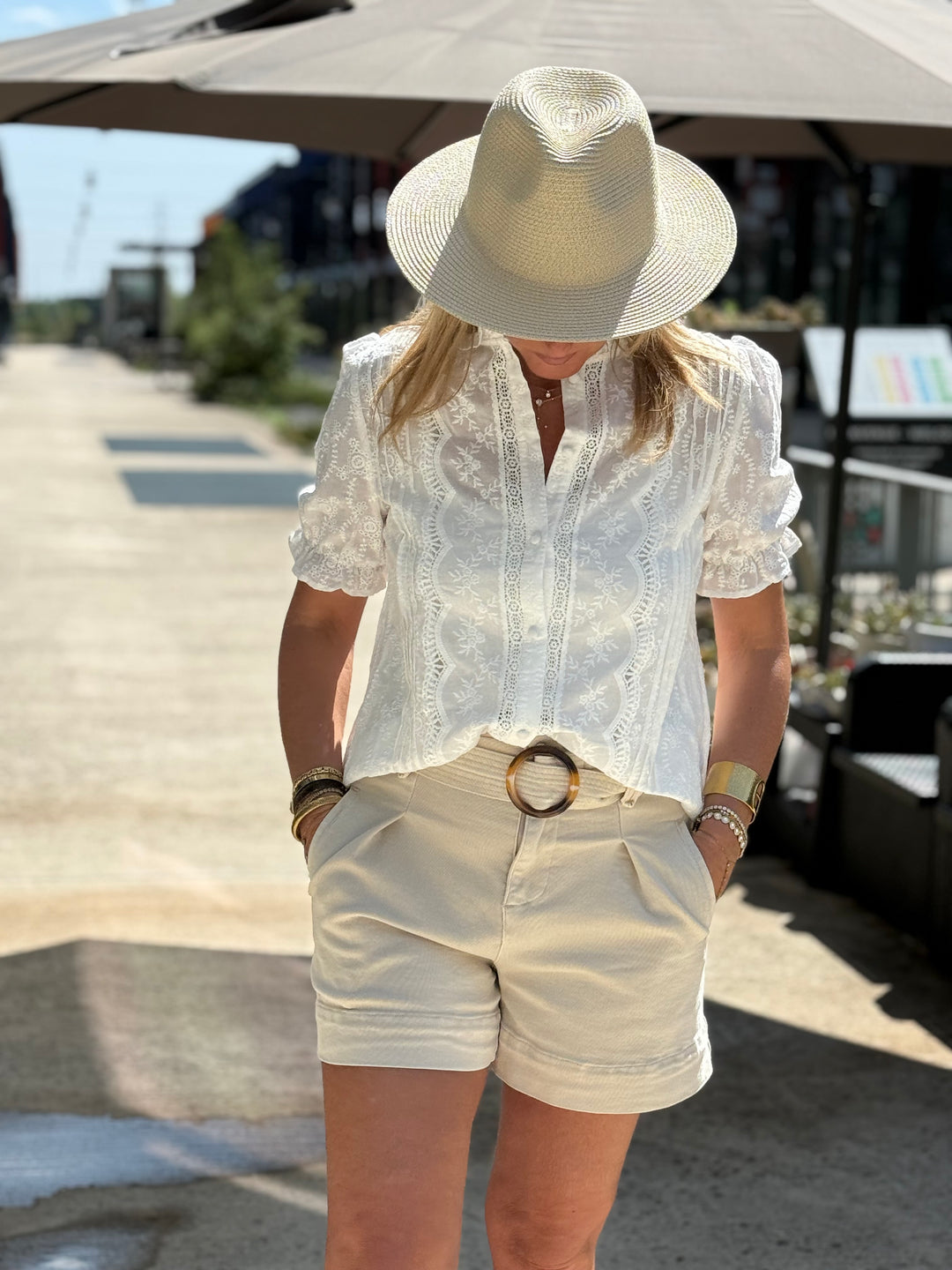 Blouse brodé 1010 blanc