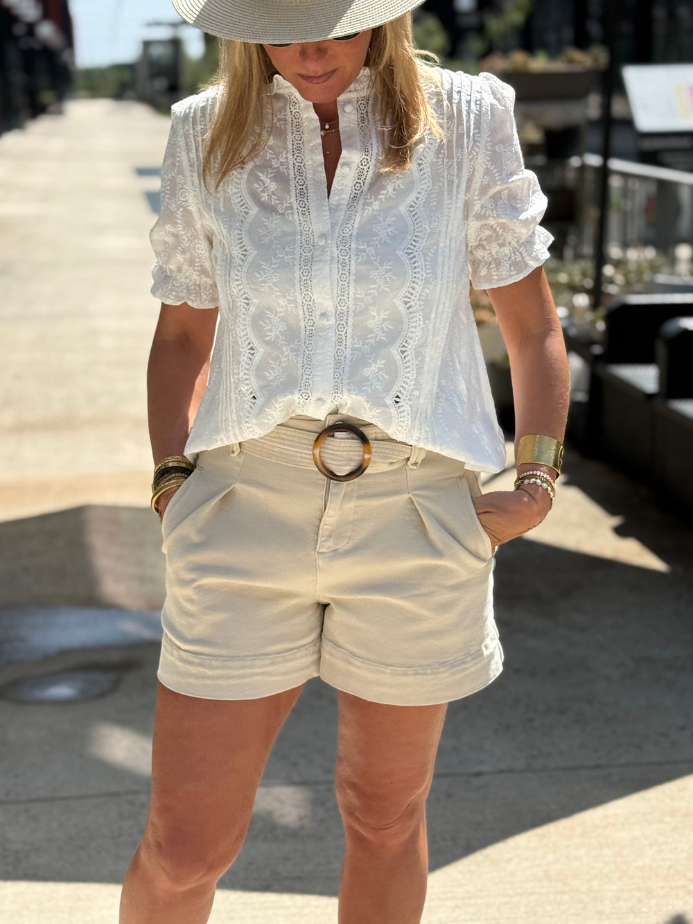 Blouse brodé 1010 blanc