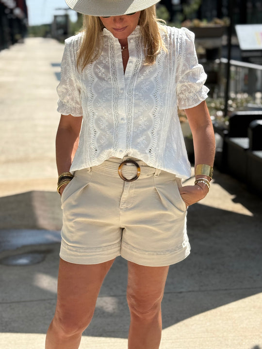 Blouse brodé 1010 blanc