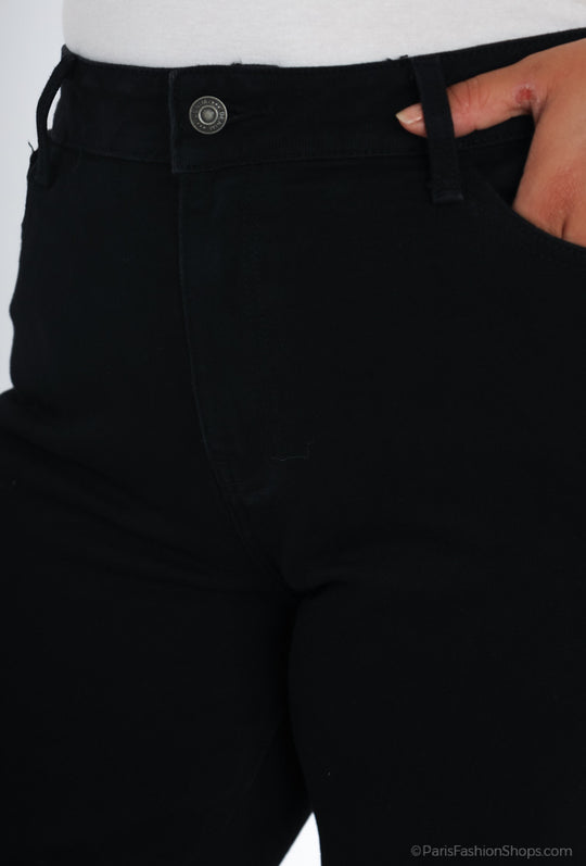 Jean noir Clara JD908 oraije (grande taille)