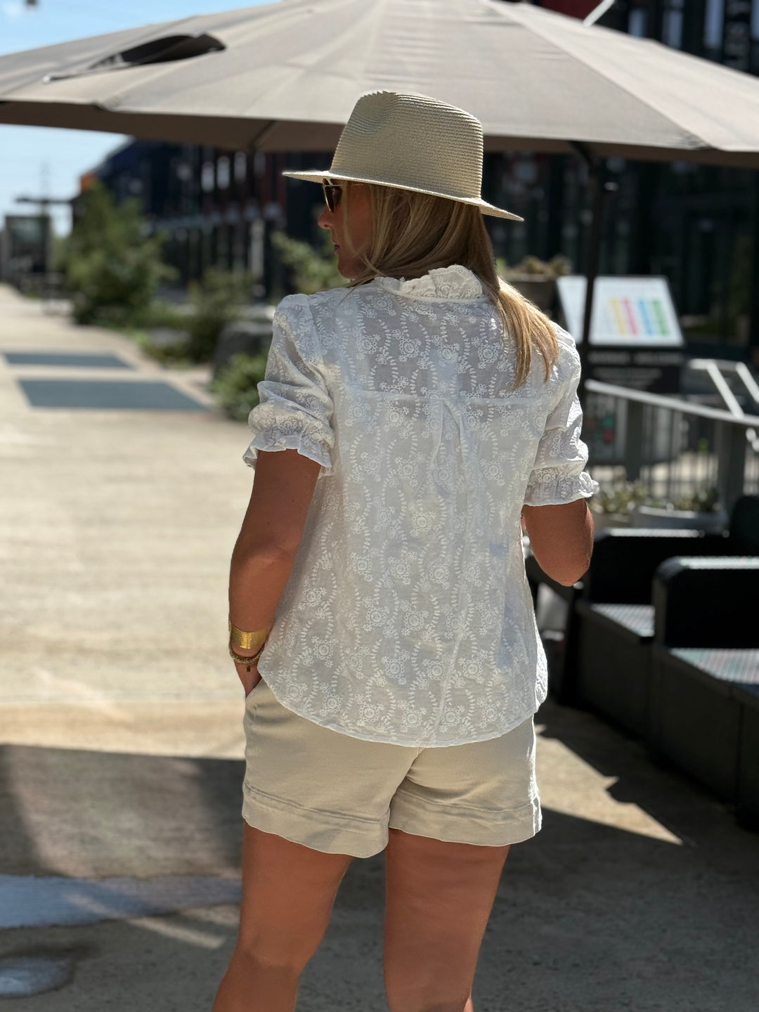 Blouse brodé 1010 blanc
