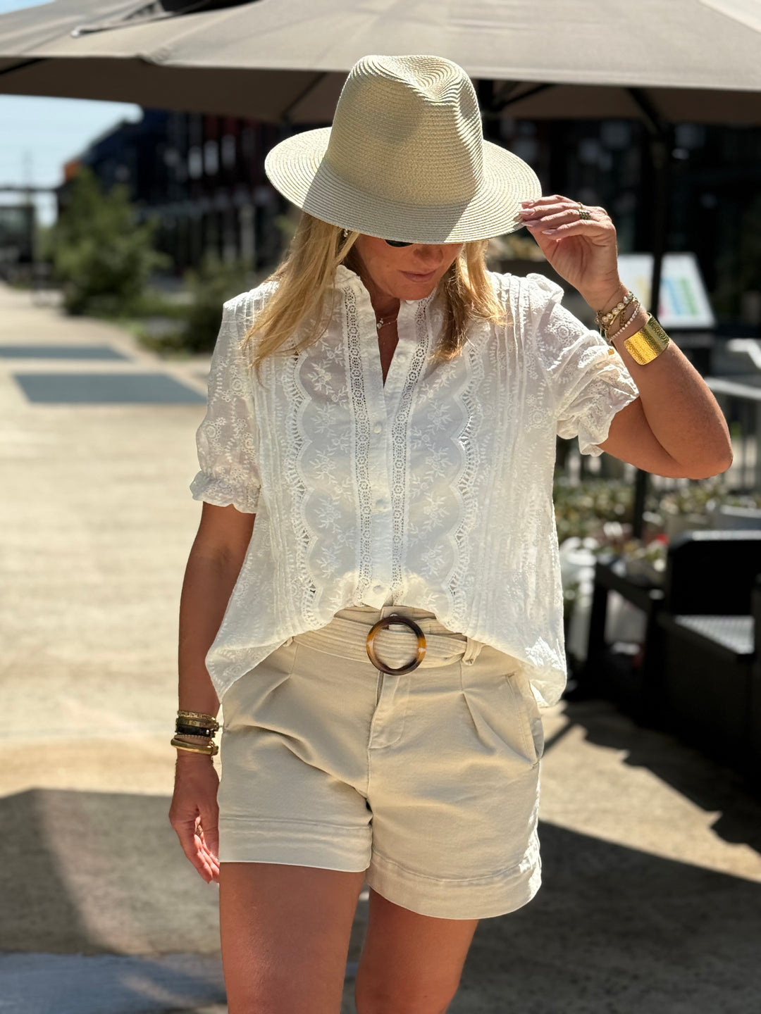 Blouse brodé 1010 blanc