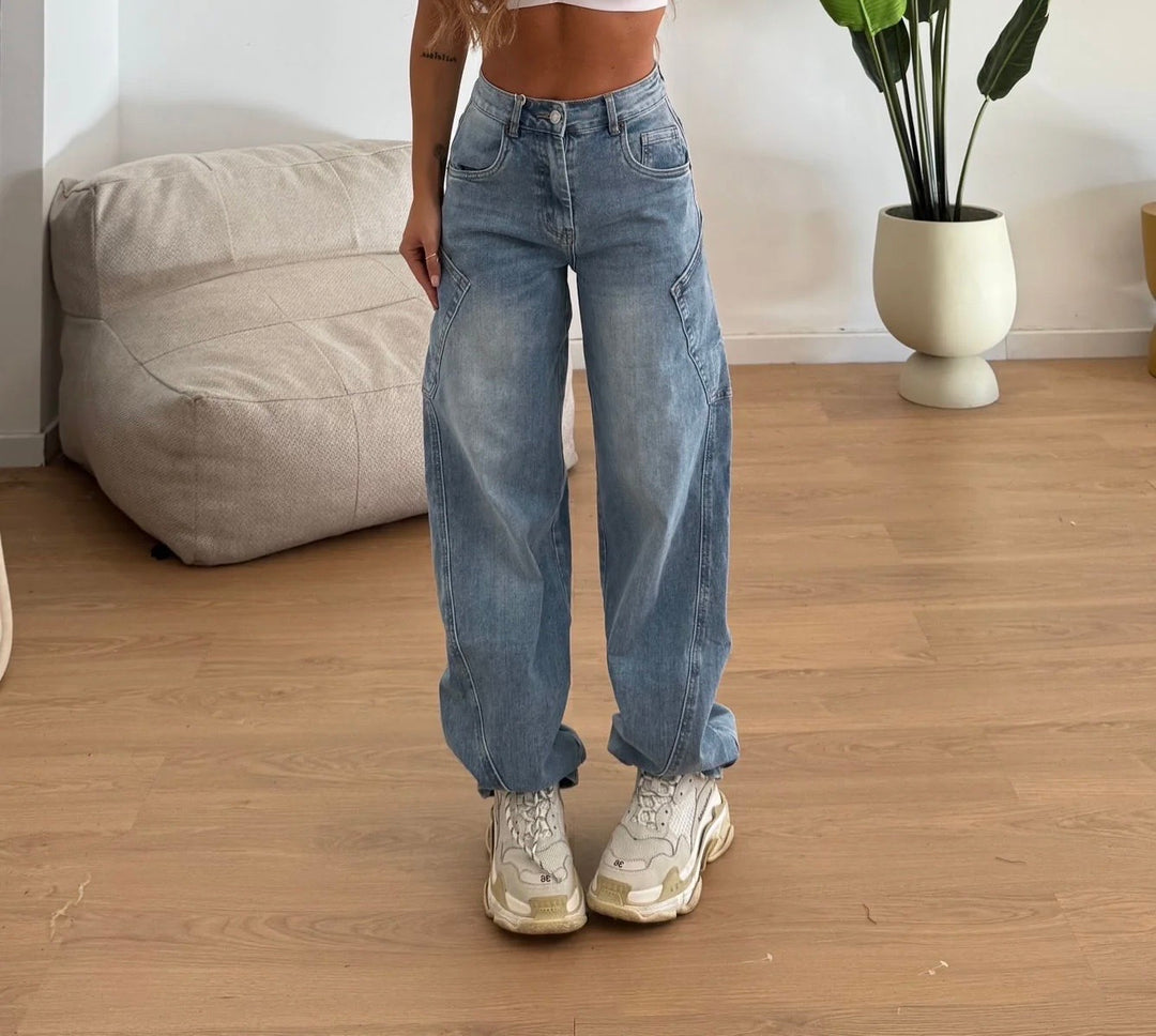 Jean ballon skater Bleu 8820