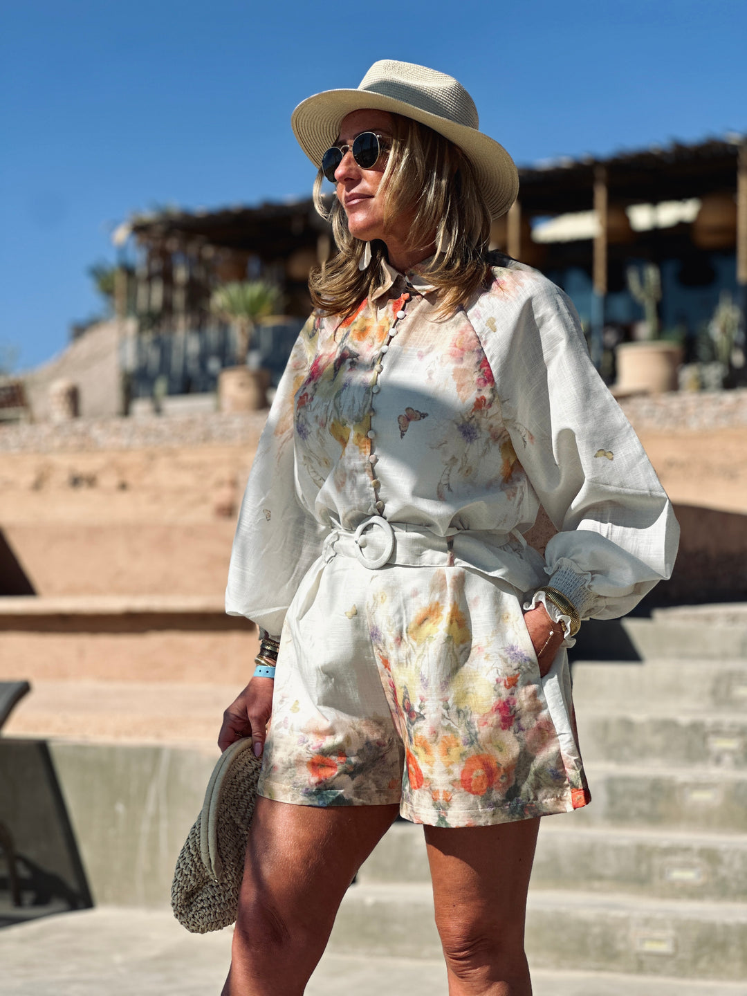 Ensemble short imprimée / Ec6281