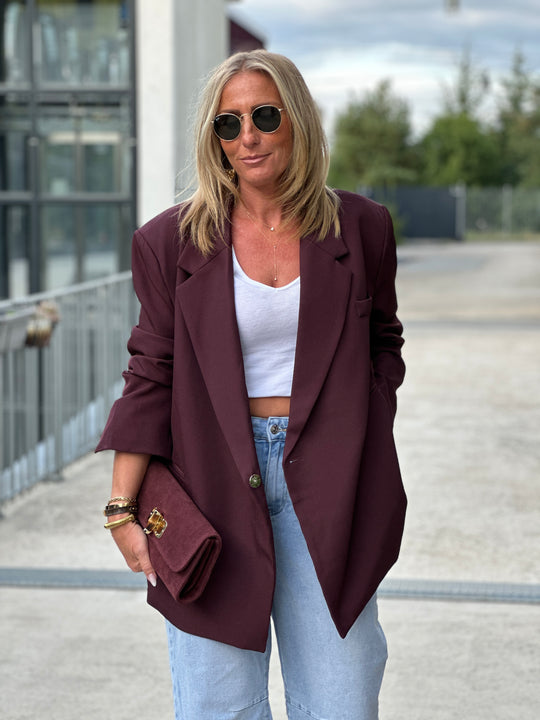 Blazer Bordeaux croisée Julia /24763