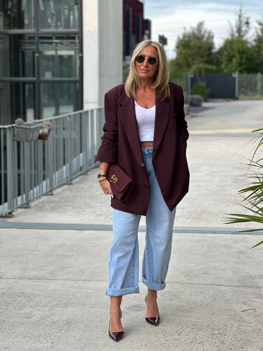 Blazer Bordeaux croisée Julia /24763