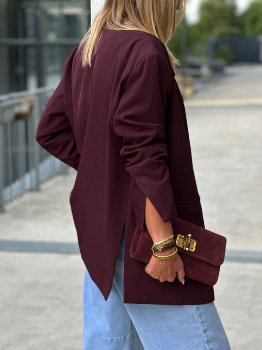 Blazer Bordeaux croisée Julia /24763