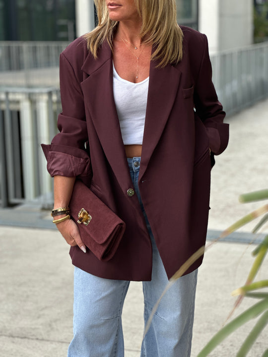 Blazer Bordeaux croisée Julia /24763
