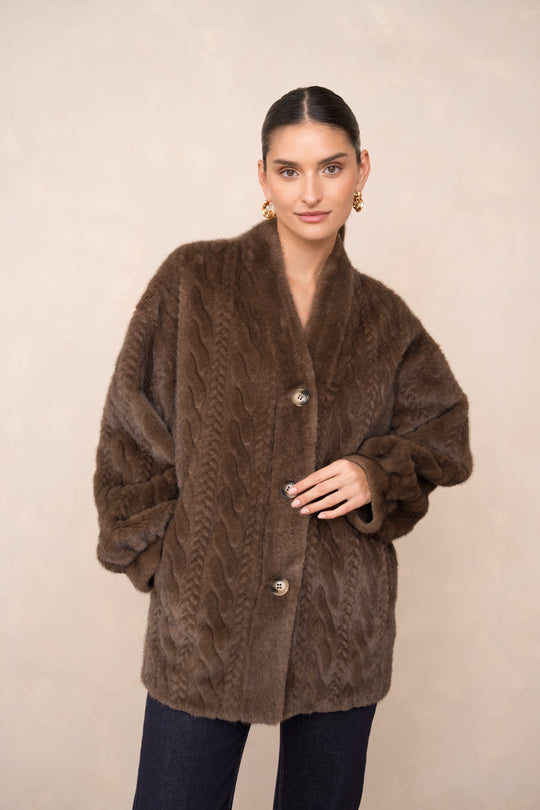 Manteau Maeva choco V004G