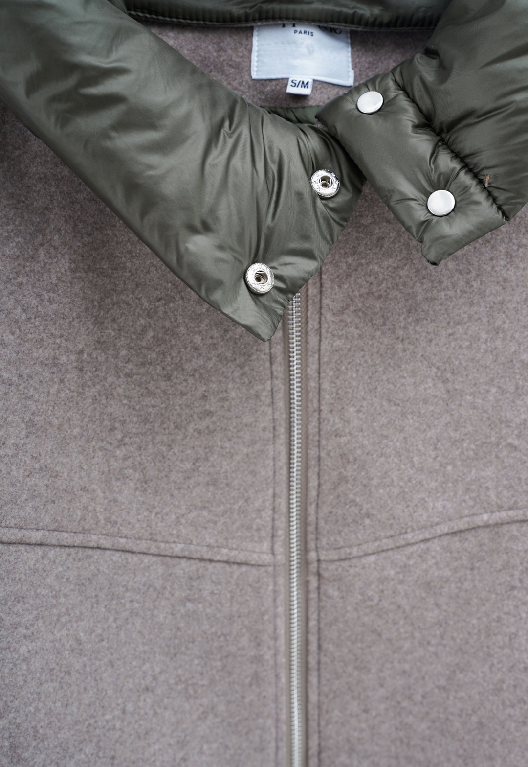 Bomber lainer capuche Taupe/kaki OX9085