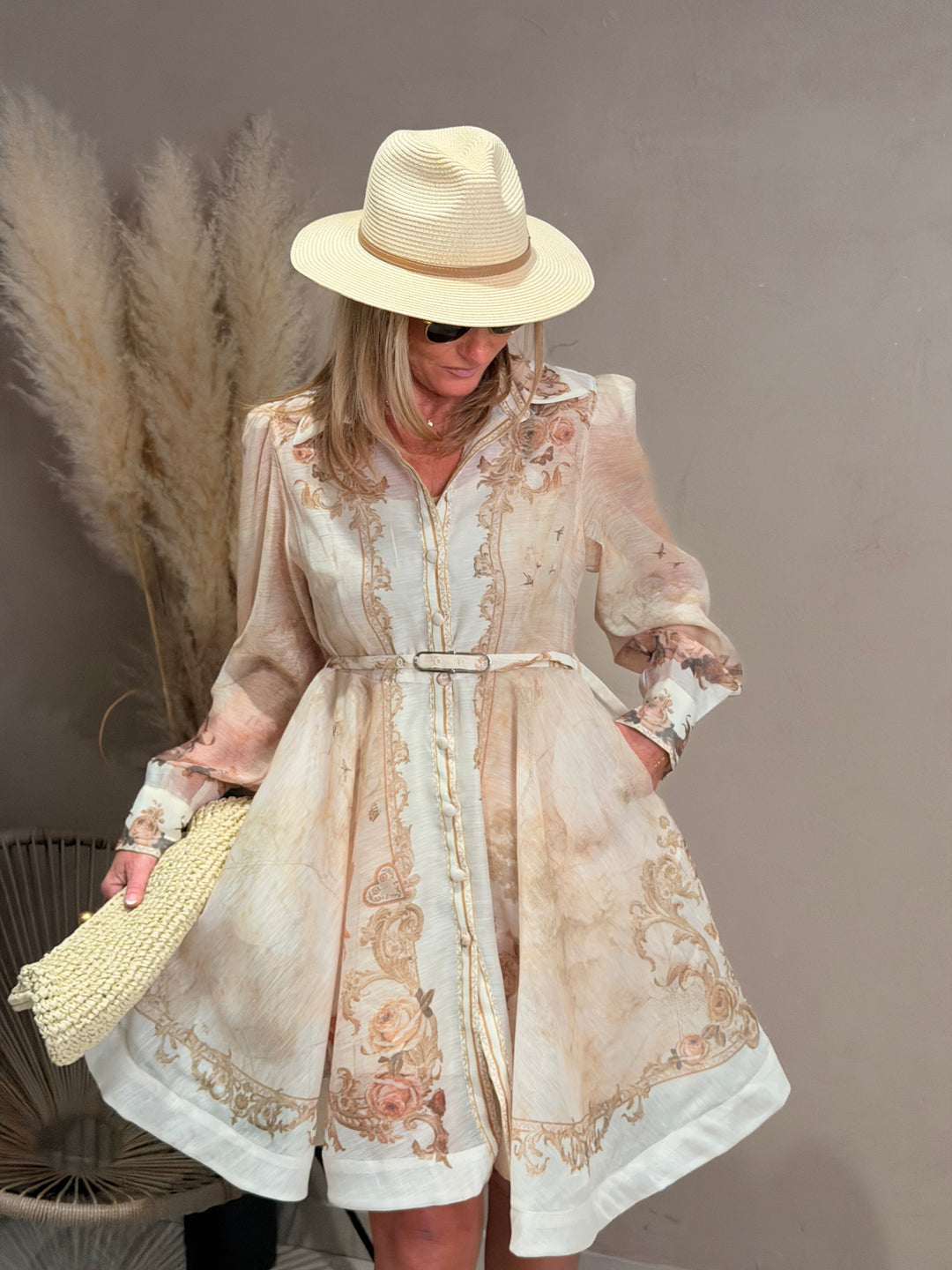 Robe bohème imprimée 12798 VERSION COURTE