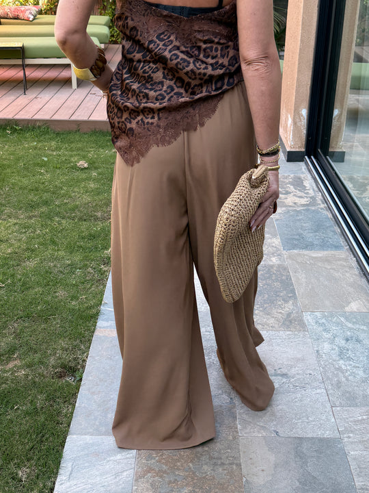 Pantalon palazzo ceinture fluide 190115