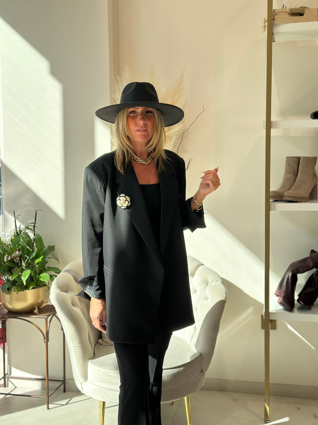 Blazer noir croisée Julia /24763