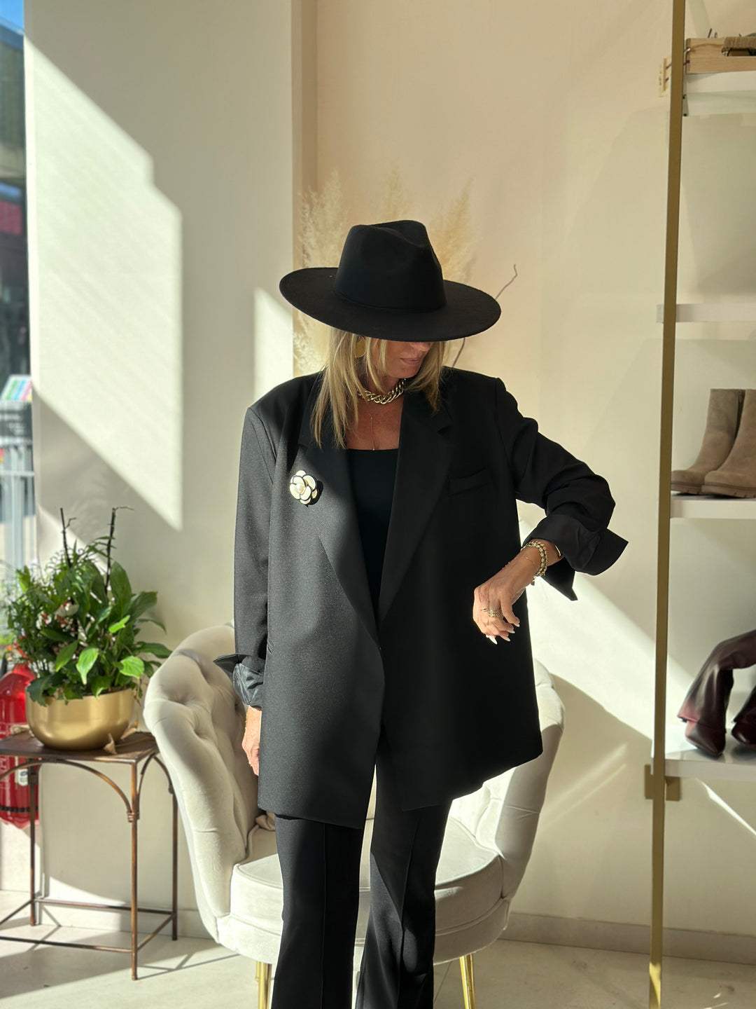Blazer noir croisée Julia /24763