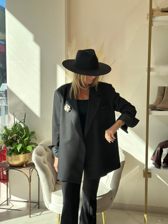 Blazer noir croisée Julia /24763