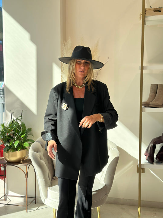 Blazer noir croisée Julia /24763