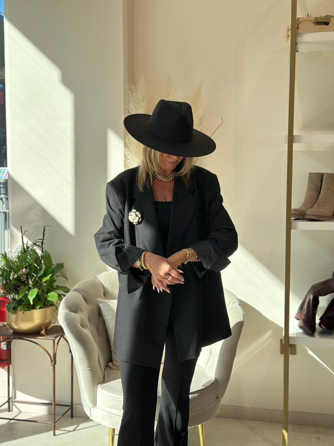 Blazer noir croisée Julia /24763