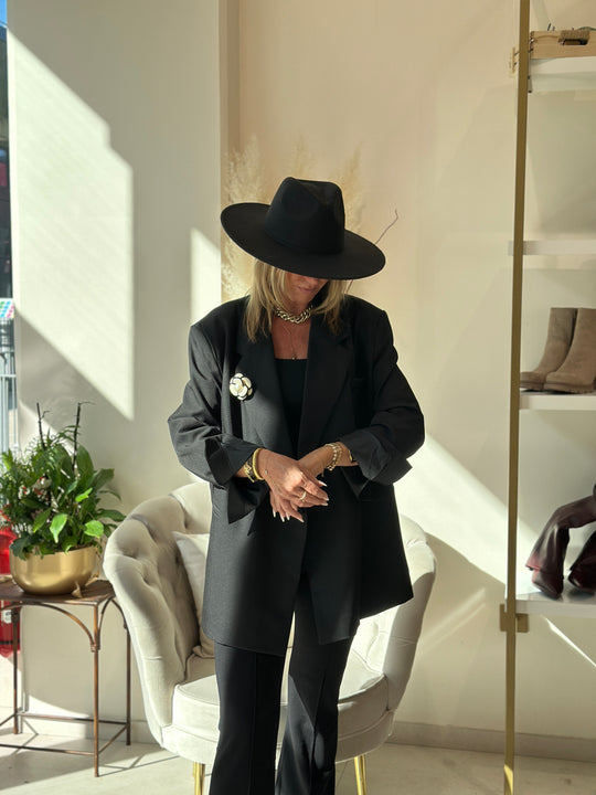 Blazer noir croisée Julia /24763