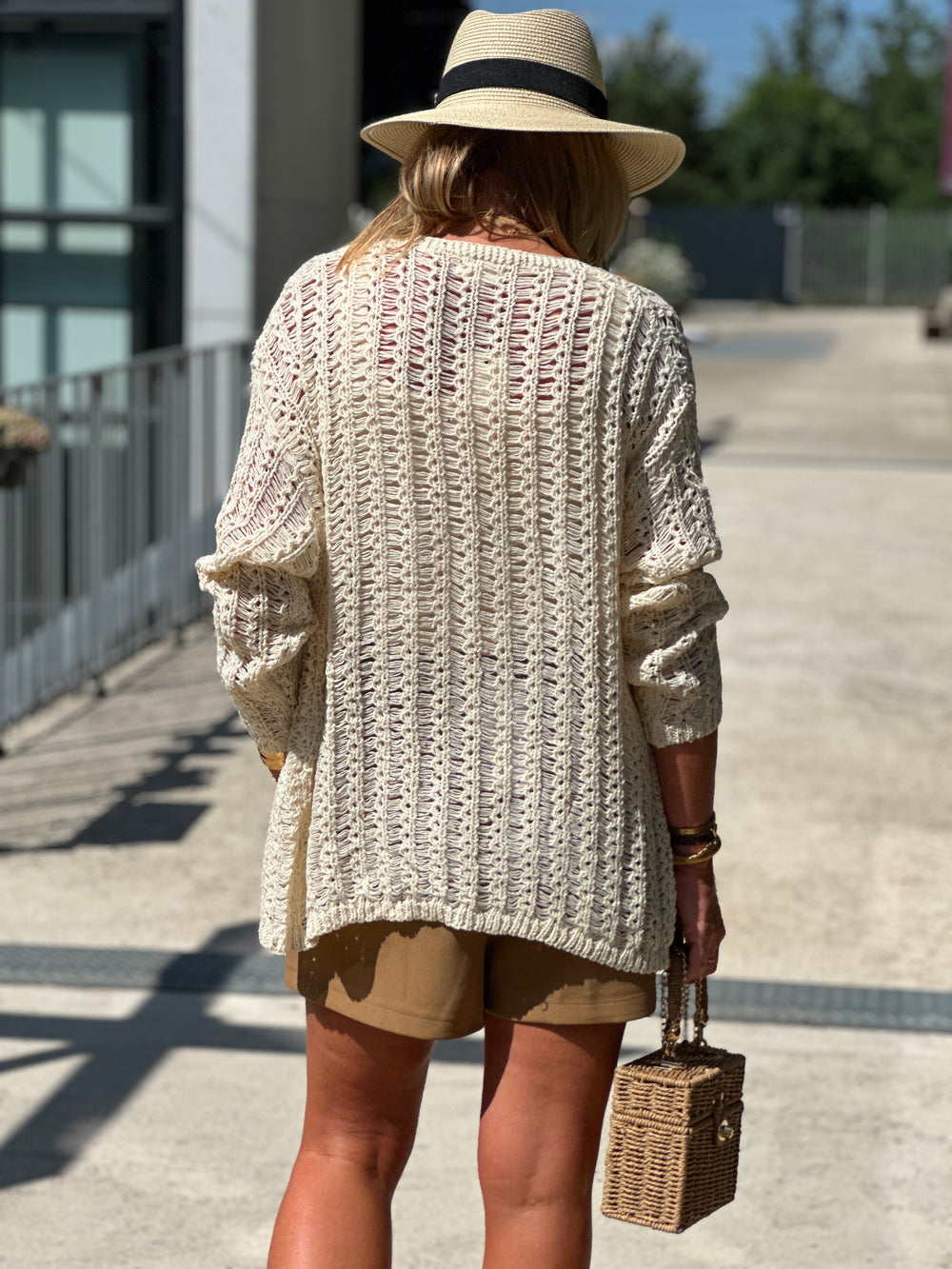 Gilet crochet sequin 238