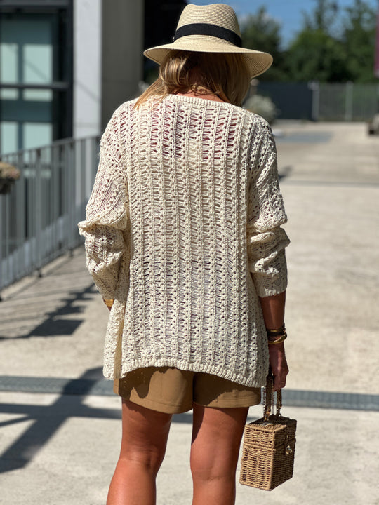 Gilet crochet sequin 238