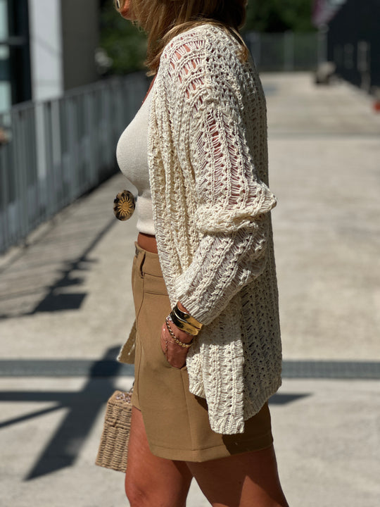 Gilet crochet sequin 238
