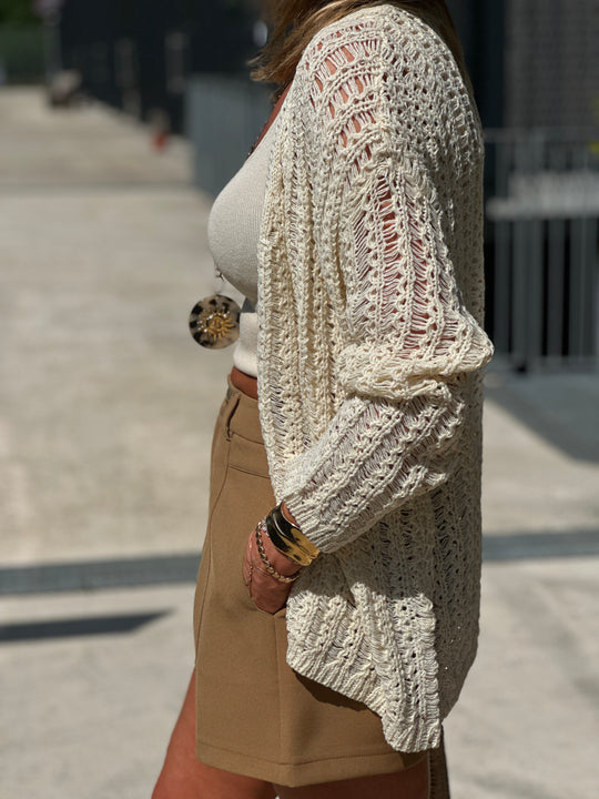 Gilet crochet sequin 238
