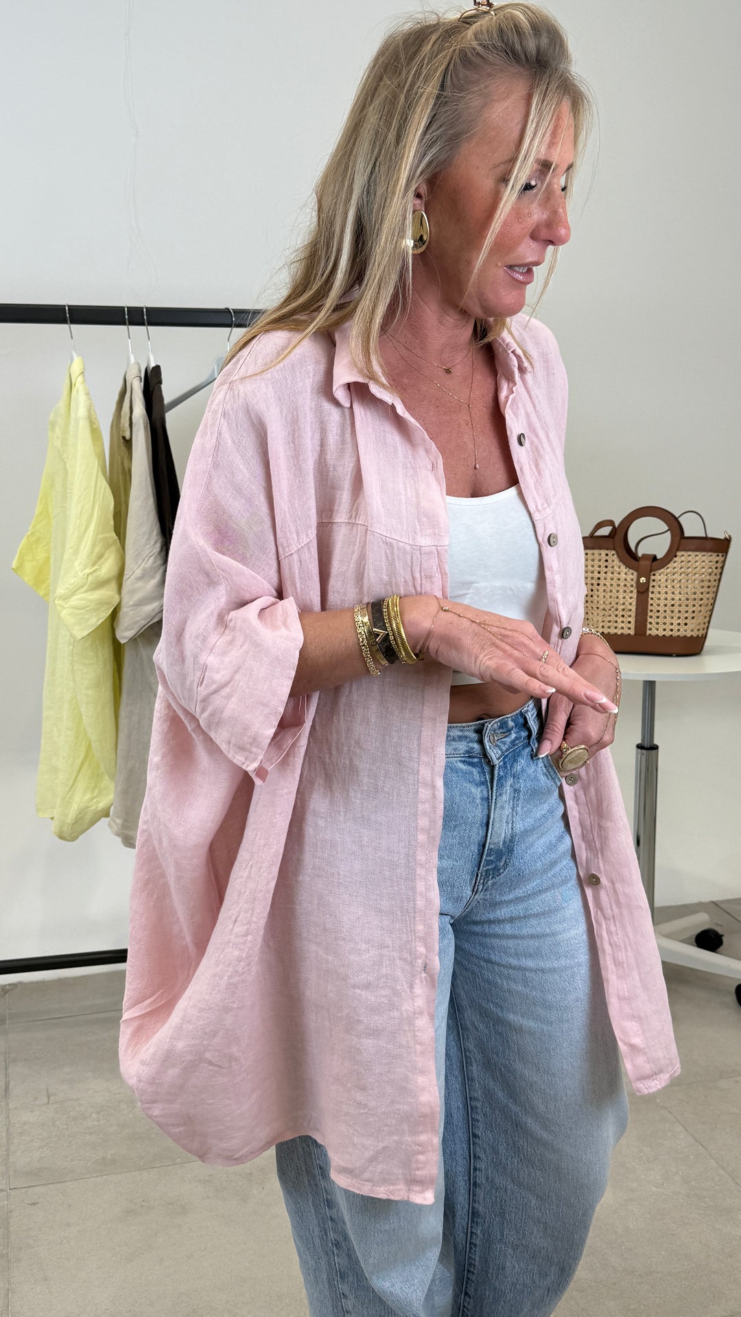 chemise tunique lin 56021