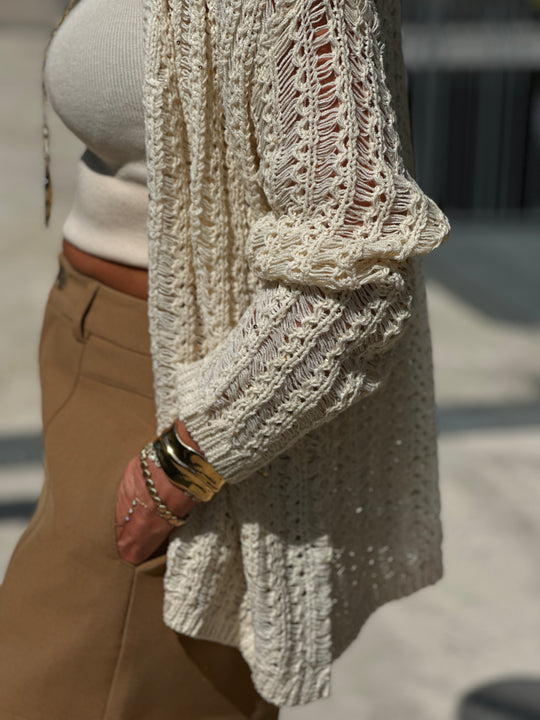 Gilet crochet sequin 238