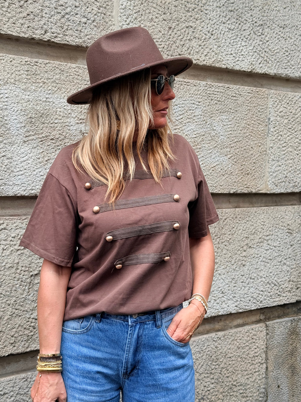 T-shirt officier 10306 Choco