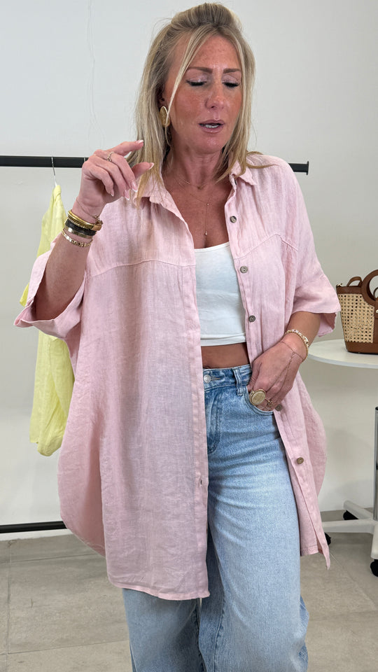 chemise tunique lin 56021