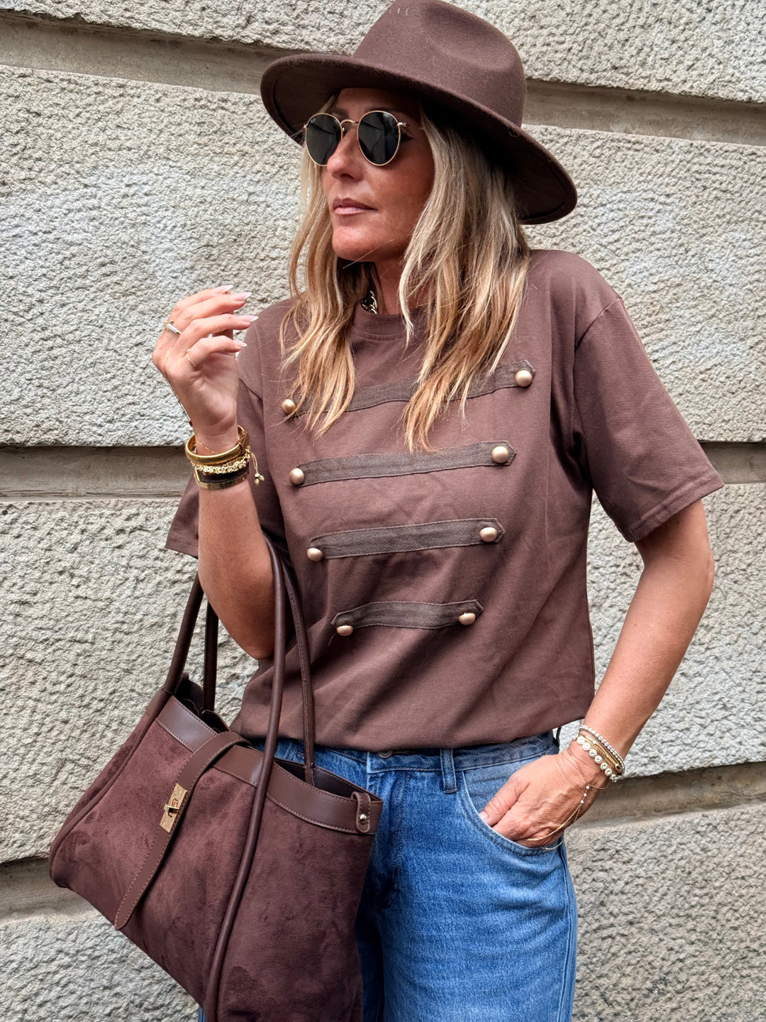 T-shirt officier 10306 Choco