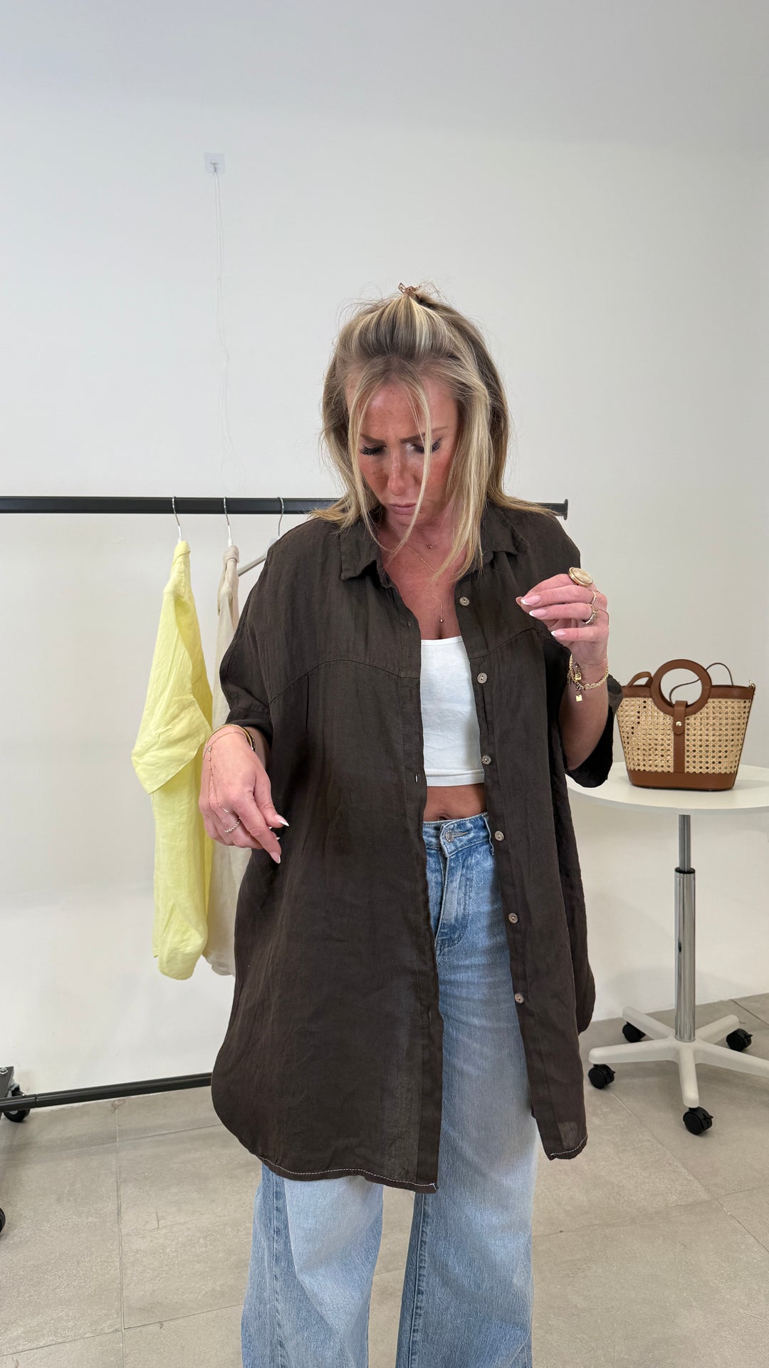 chemise tunique lin 56021