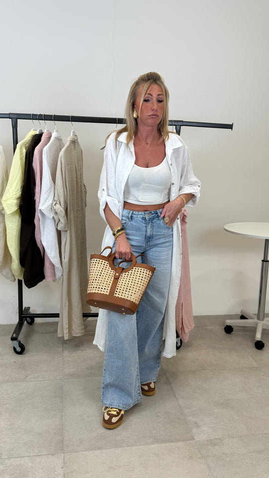 Robe chemiser longue lin 2626