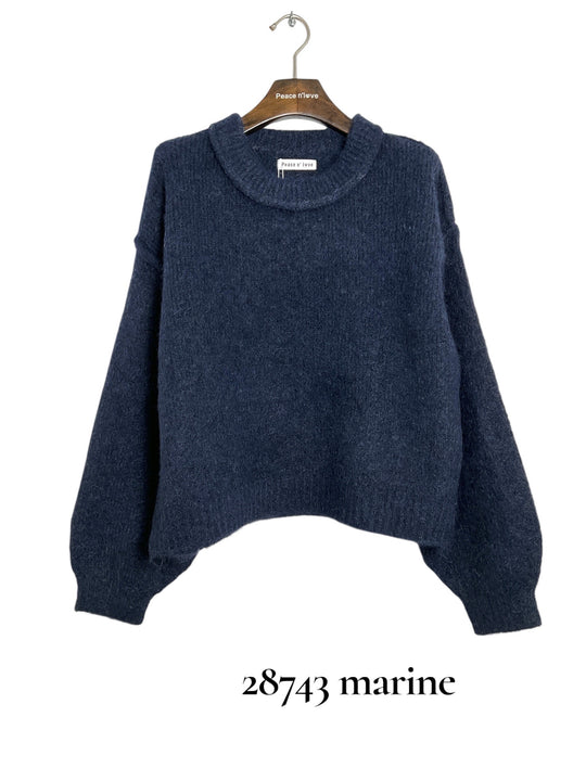 Pull simple bouffant uni 28743